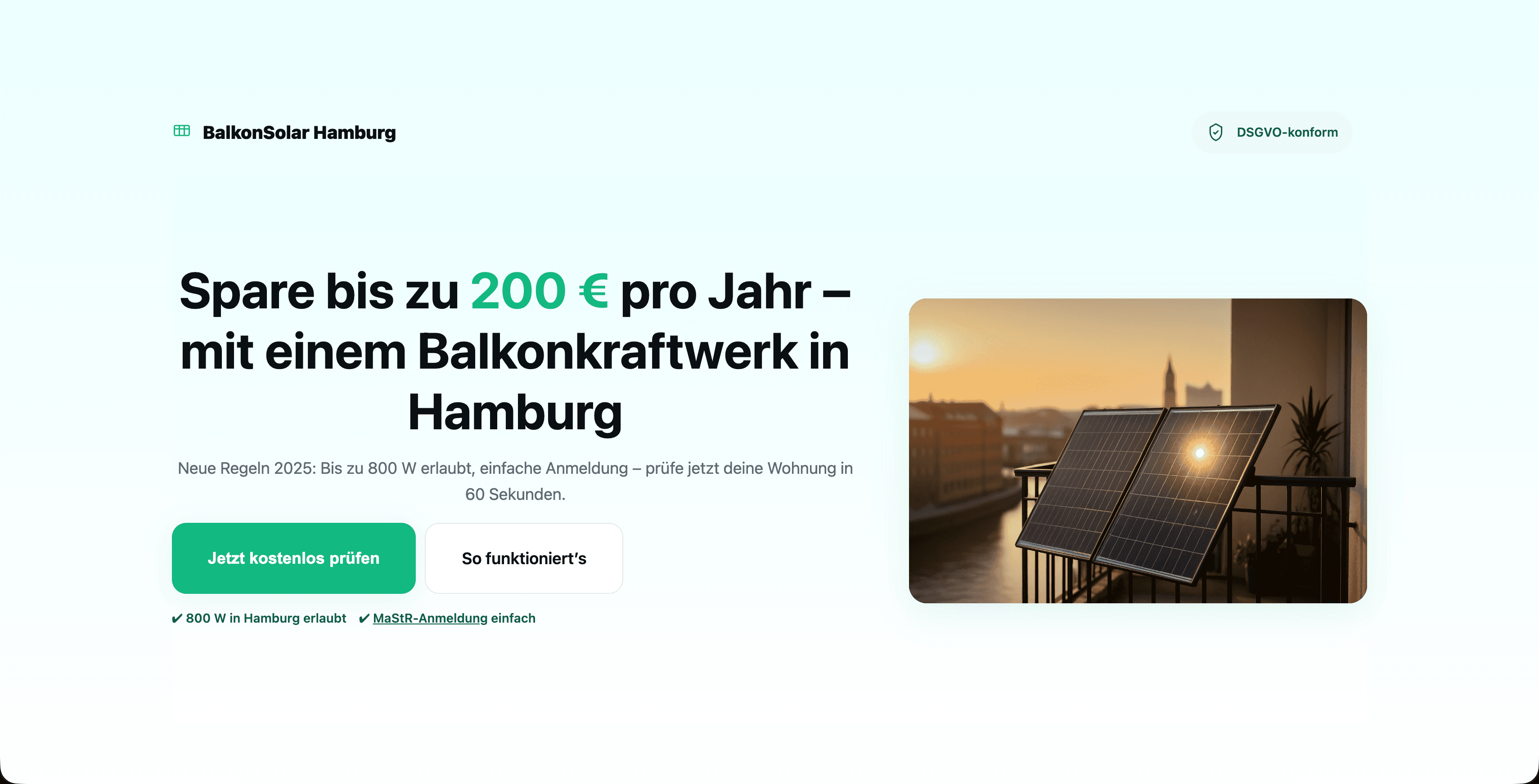 SolarBalcony Hamburg